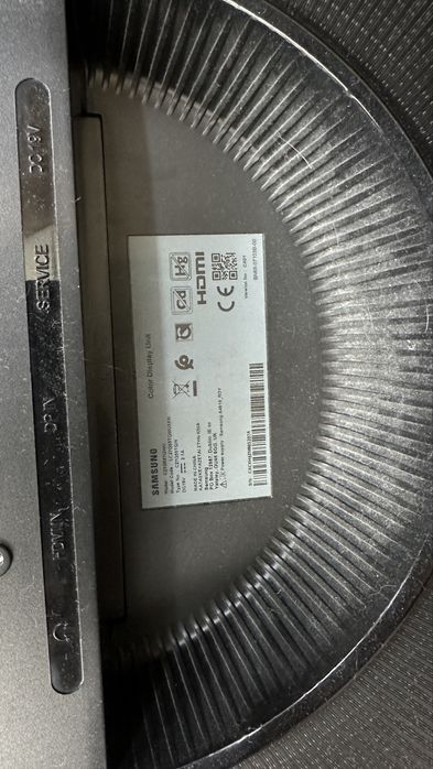 Monitor Samsung Odyssey G5 27" Curved – USZKODZONY (pęknięta matryca)