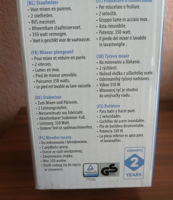 Blender ręczny 350W