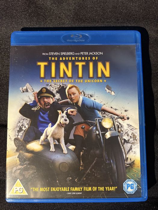 Tintin The secret of the unicorn Blu ray