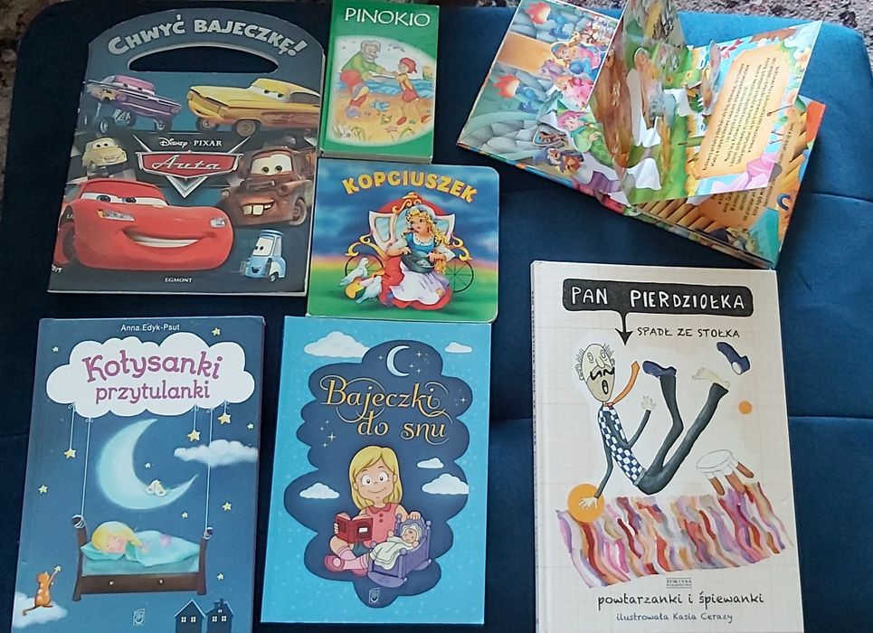 Książeczki dla dzieci, pinokio, do snu i inne