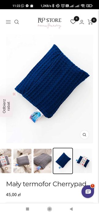 Termofor pestki wiśni nowe cherry ped