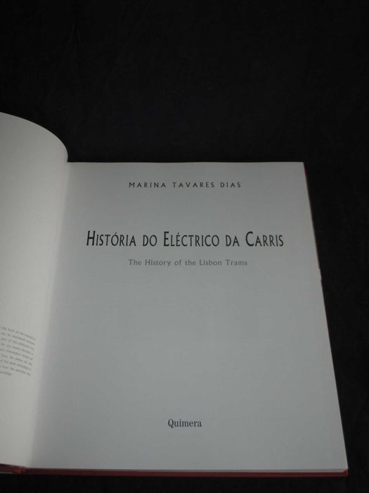 Livro História do Eléctrico da Carris Marina Tavares Dias