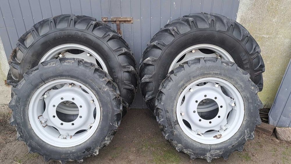 Koła 280/85R24 Barkley i 16.9 28 Mitas Zetor Proxima RADIAL