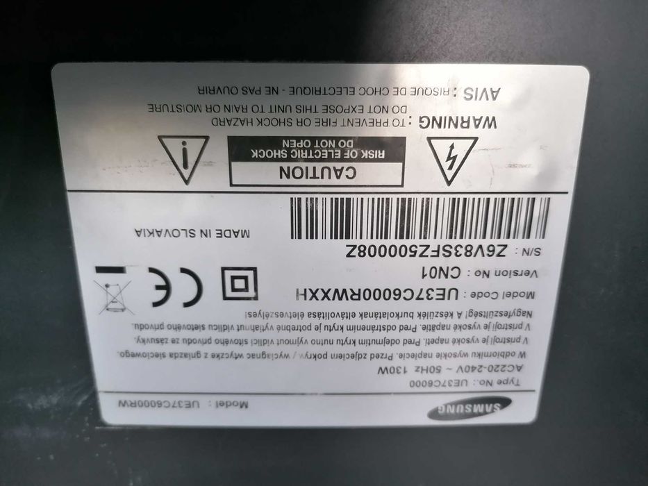 Telewizor Samsung 37" model: UE37C6000.