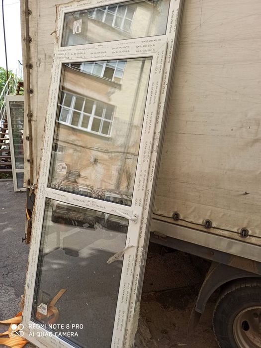 Дверь металлопластиковые широкие  с новостроя