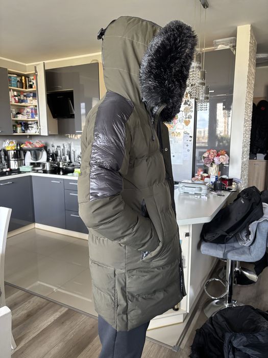 Kings Will Dream męska parka zimowa S z futerkiem