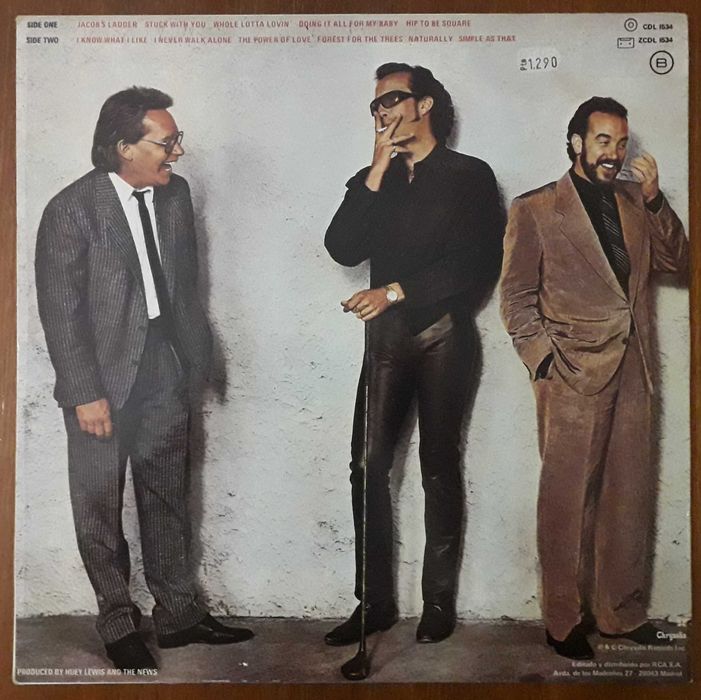 Huey Lewis & The News disco de vinil "Fore!"