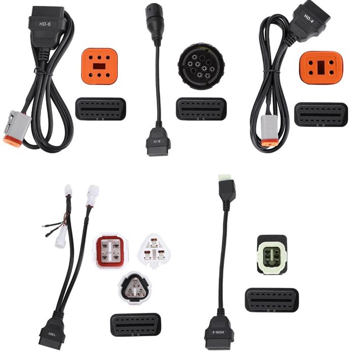 Launch X431 KIT Adaptadores Motos – Software + Cabos