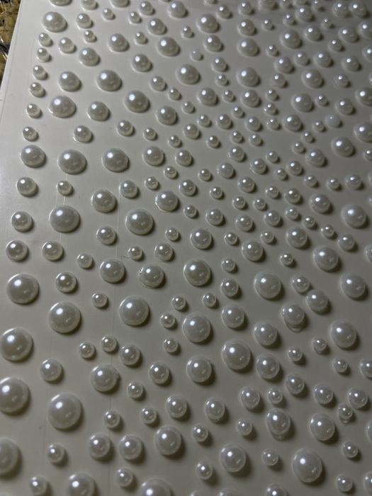 Перлини самоклеючі білі