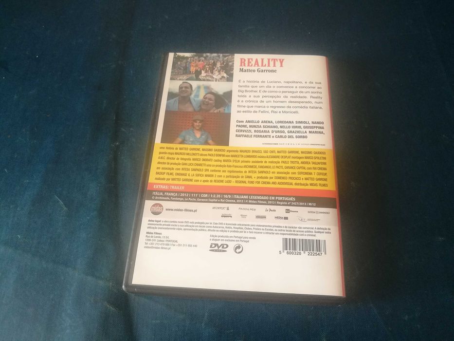 REALITY (CINEMA ITALIANO) DVD (legendagem em Português)