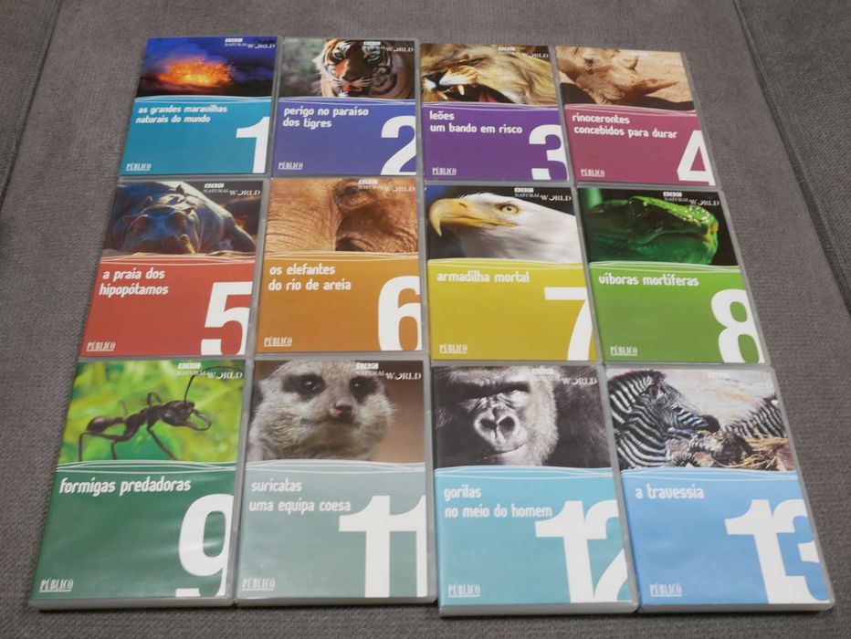 Lote 12 DVDs Documentários BBC Natural World – Coleção Público