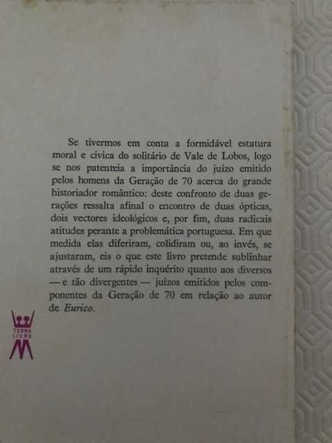 Livro - Herculano e a geração de 70