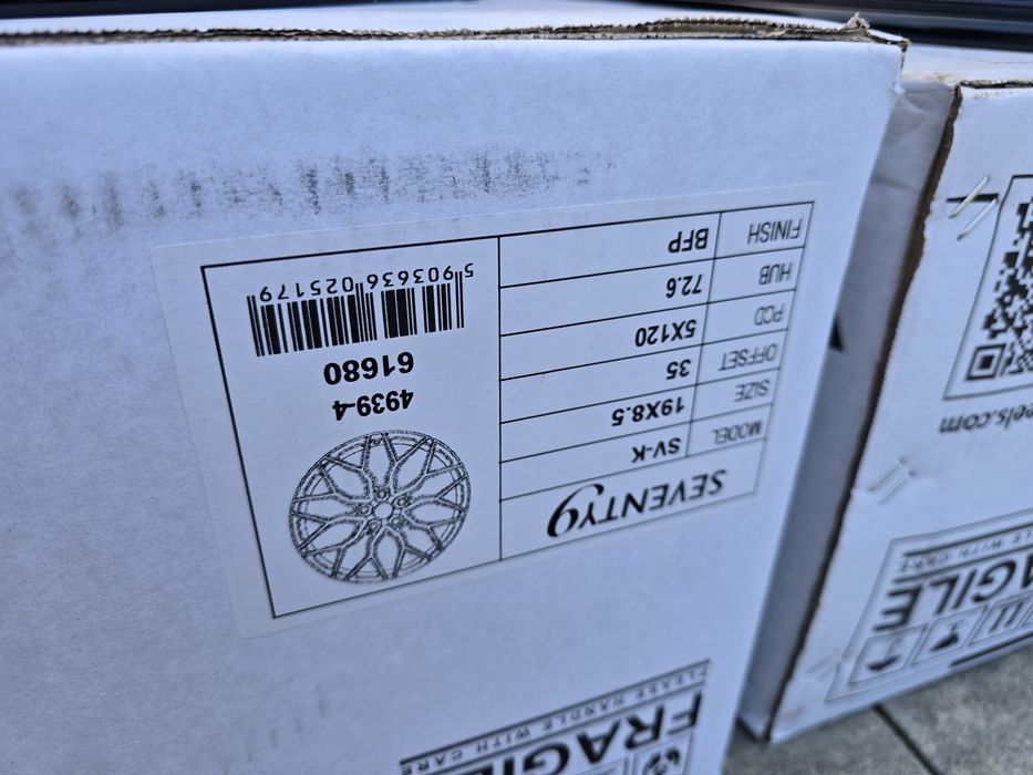 Alufelgi 19" 5x120 ET35 BMW F10 F11 F30 F31 F32 E90 E91 E46 X1 X3