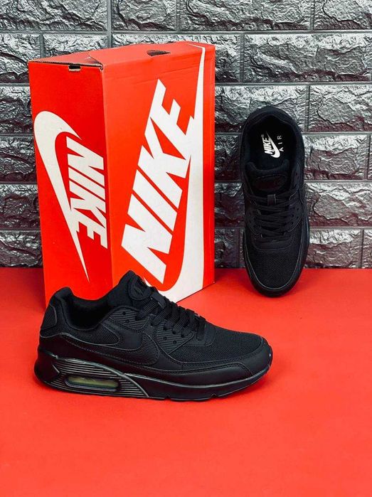 Кроссовки Nike Air Max 90 мужские Черные Лето2025! Чоловічі Найк кроси