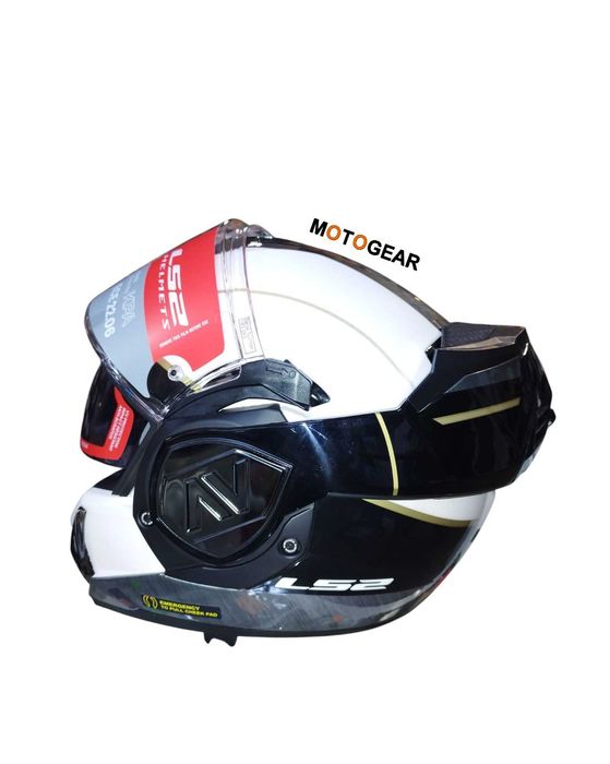 Nowy Kask szczękowy LS2 FF906 ADVANT iron matt white black jeans