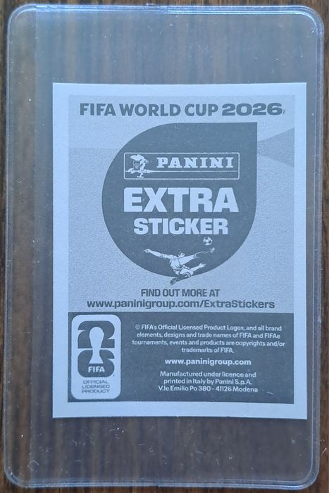 Cromos coleção Panini World Cup Fifa 2026  Extra Sticker