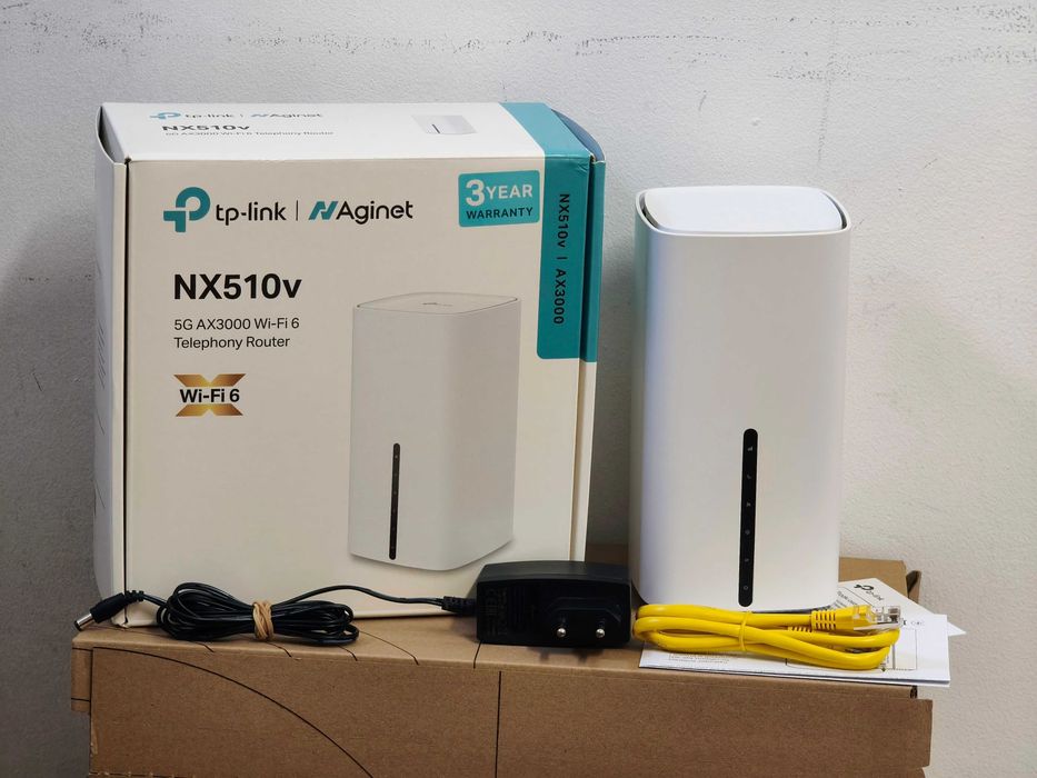 Router 5G TP-Link nx510v Dual-band AX3000 802.11ax (Wi-Fi 6) Komplet