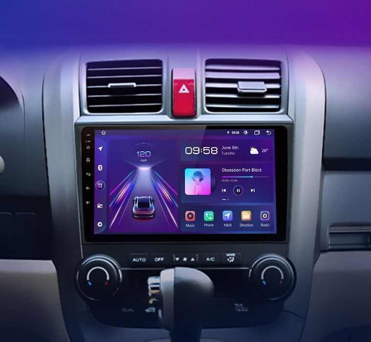 Honda CR-V 3 RE 2007-2011 – Radio Android 9" CarPlay