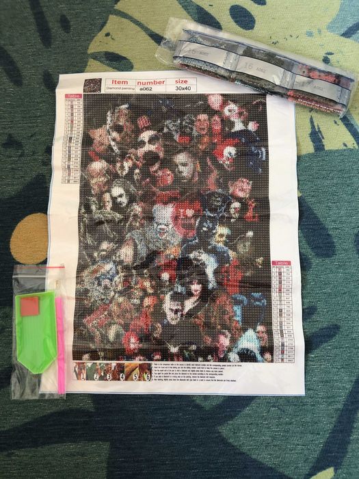 Kit diamond painting terror