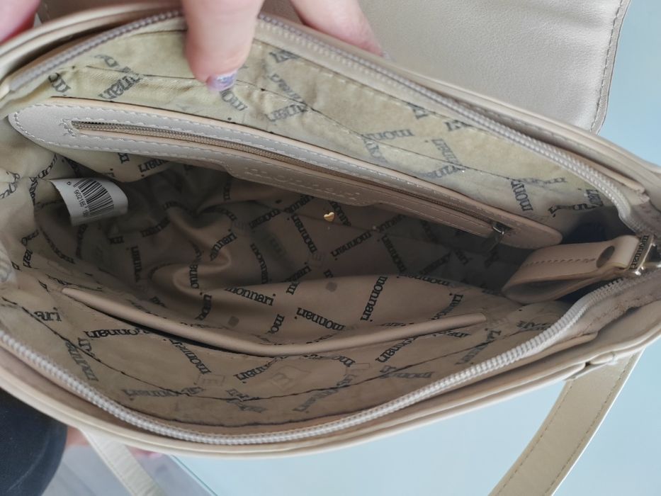 Torebka Monnari beż złoto