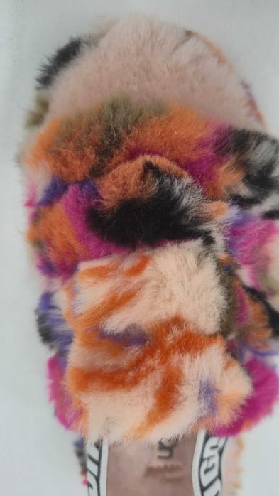 Дитячі хутряні капці босоніжки UGG K Fluff Yeah Slide