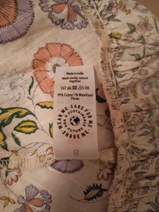 Sukienka Boho ze złota nitką