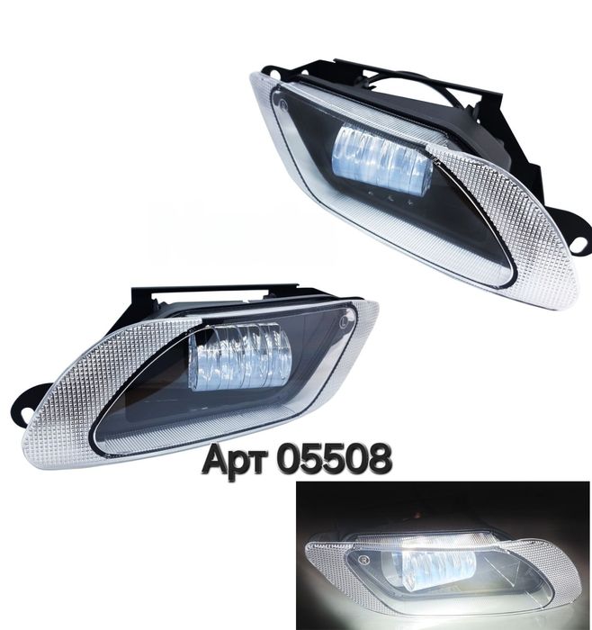 Протитуманні Led ПТФ фари на Daewoo Nexia Део Нексія лінзовані