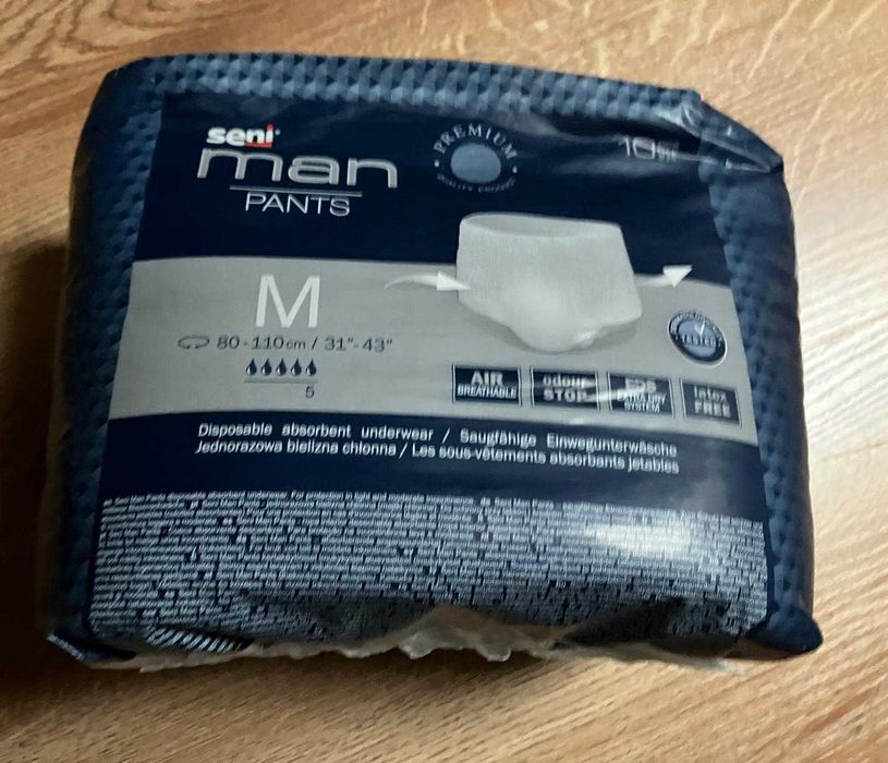 Majtki chłonne Seni Man Pants, rozmiar M, opakowanie – 10 szt.