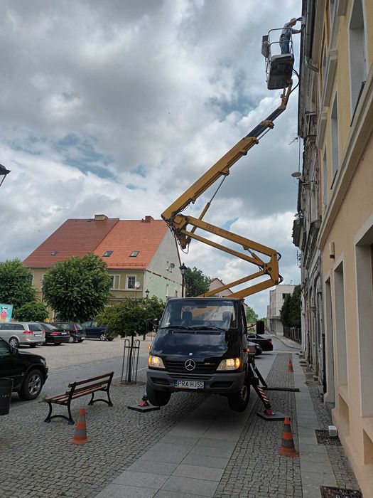 Podnośniki elektryczne spalinowe nożycowe koszowe zwyżki do wynajęcia