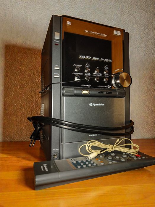 Wieża ROADSTAR Radio Tuner Radiowy Magnetofon Odtwarzacz PłytCD USB SD