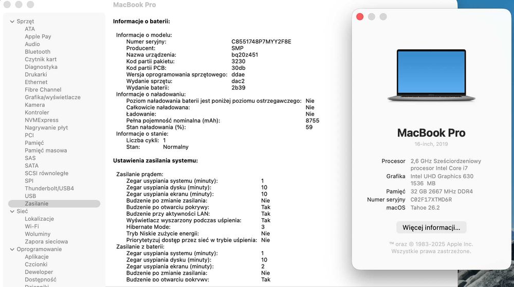MacBook Pro A2141, Intel Core i7, 512SSD, 32GB RAM