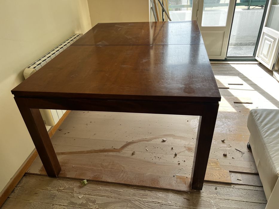 Mesa de madeira sala de jantar extensivel