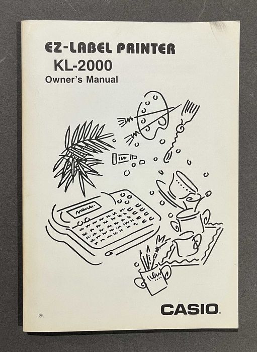 Manual Casio KL-2000 EZ-Label Printer