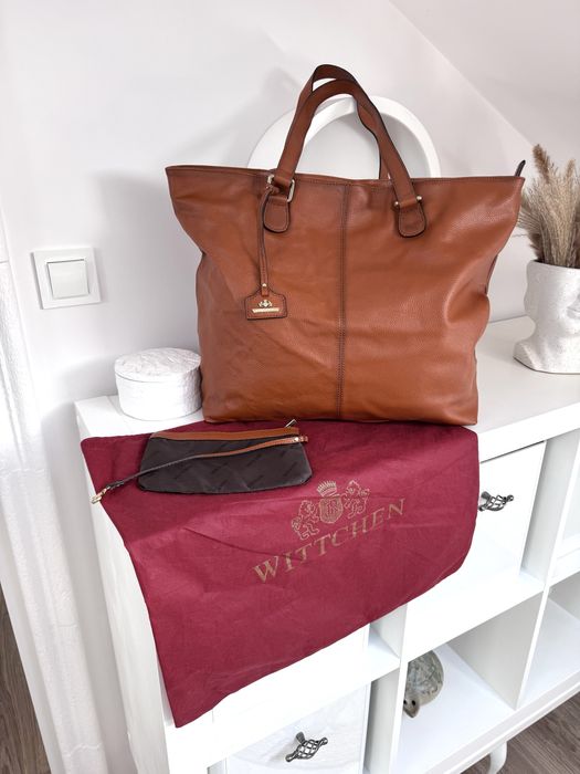 Nowa skórzana torba shopper torebka Wittchen skóra naturalna