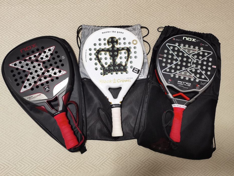 Raquetes de padel como novas