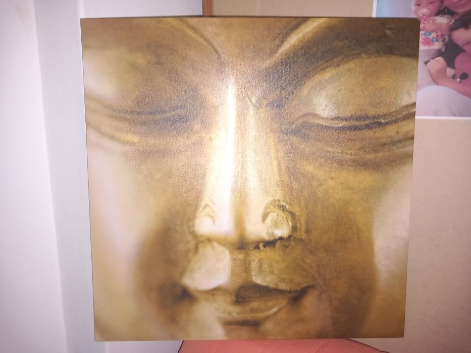 Quadro pintado à mão e tela buda