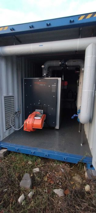 Wynajem kotłownia kontenerowa wodną,  olejowa o mocy 900 kW
