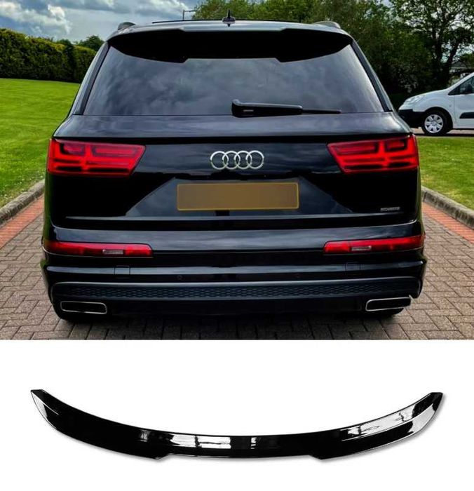 Спойлер чорний глянець Audi Q7 2016-2025 ABS-пластик