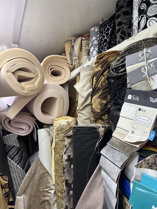 РОЗПРОДАЖ обивки для меблів Тканина для перетяжки Поролон Велюр Флок