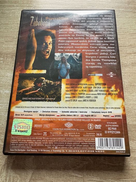 Zabobony superstition Horror DVD