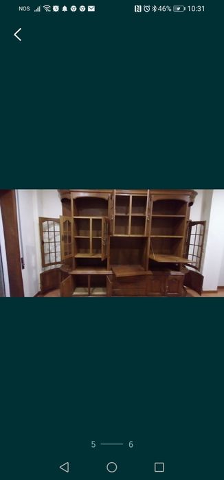 Mobília de Sala em Madeira de Castanho