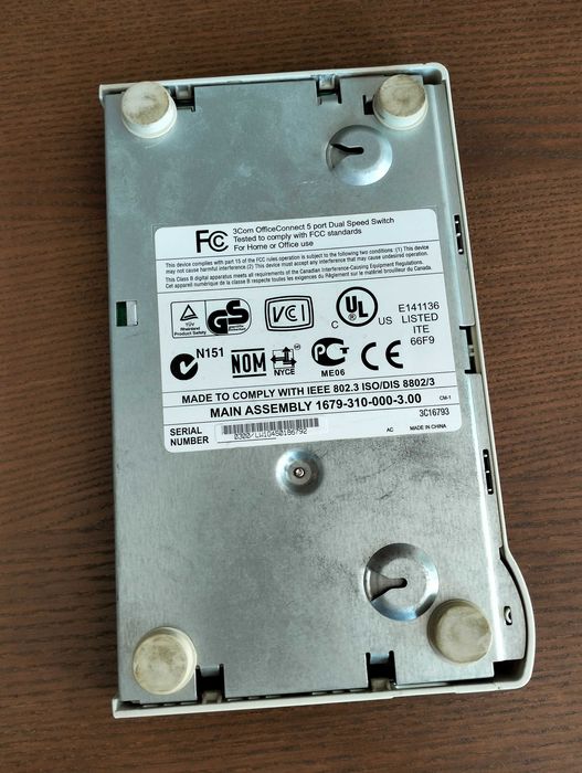 Switch 3Com 3C16793 5-portowy
