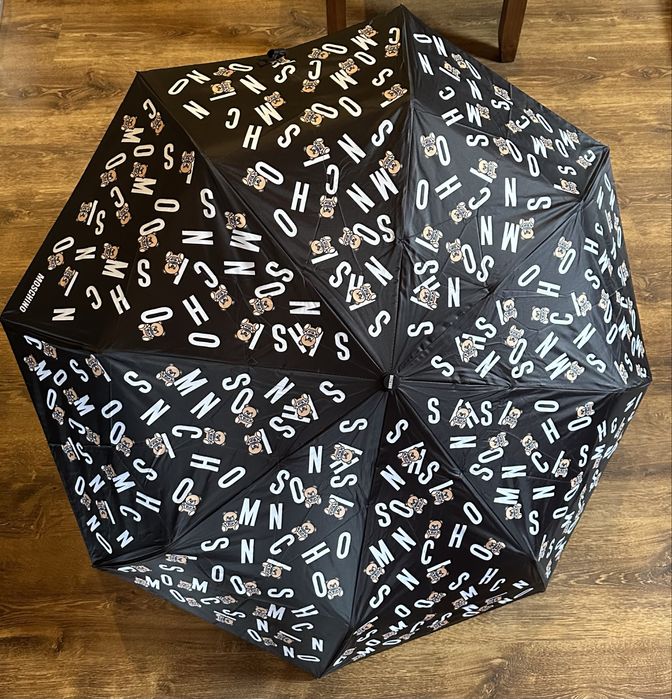 Parasolka automatyczna Moschino czarna