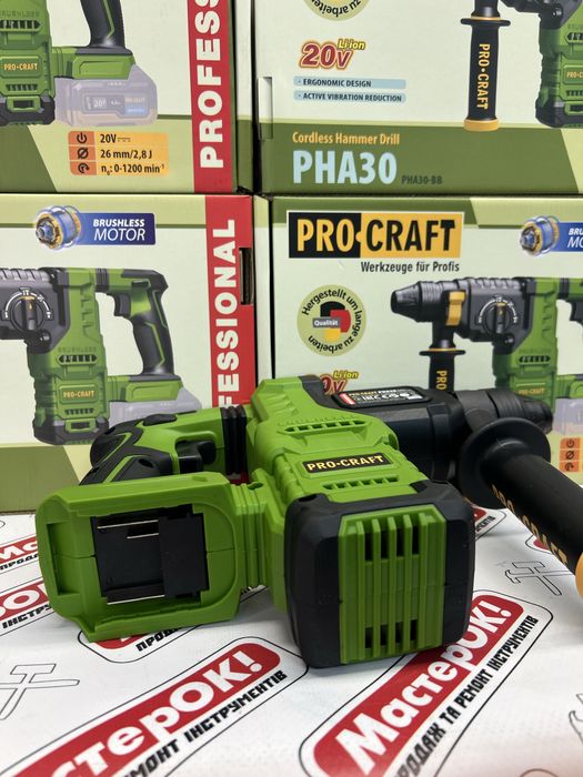 Акумуляторний перфоратор Procraft PHA30