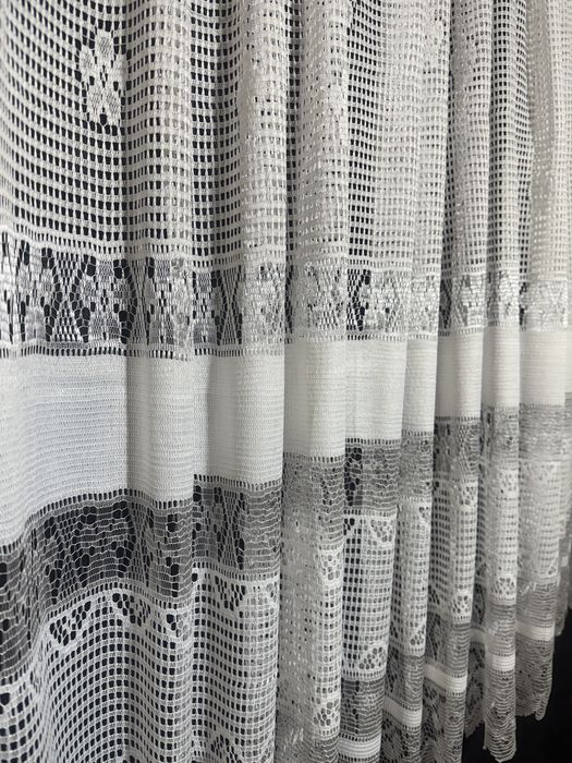 Тюль на кухню белая, гардины на метраж