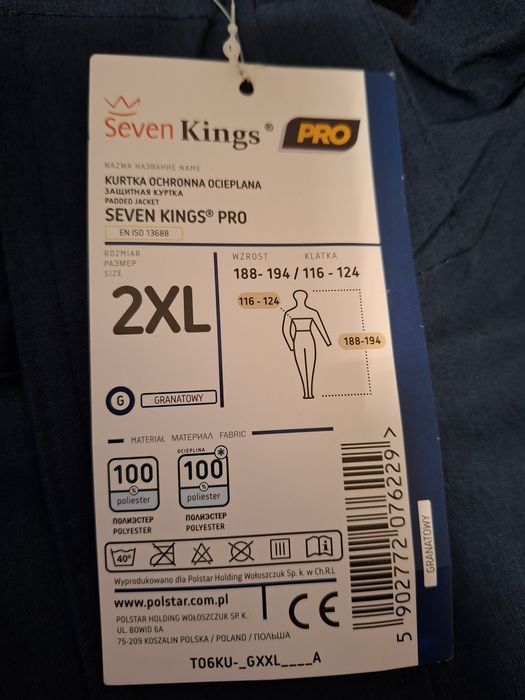 NOWA SEVEN KINGS PRO O6KU wodoodporna kurtka ocieplana kaptur