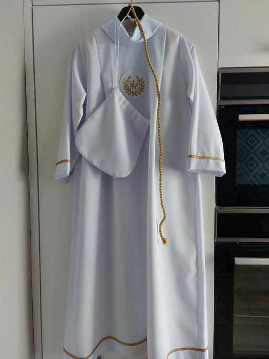 Alba komunijna dla dziewczynki w idealnym stanie. Rozmiar 140.