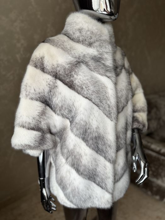 Норкова шуба кажан , летюча миш , норка Manzari оригінал