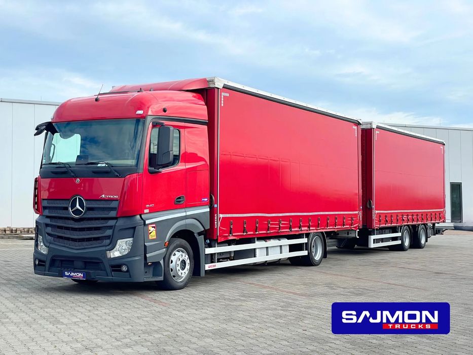 Mercedes-Benz ACTROS 1840 / ZESTAW TANDEM 120 M3 / 7,75 M + 7,75 M / SALON PL  jumbo pierwszy właściciel