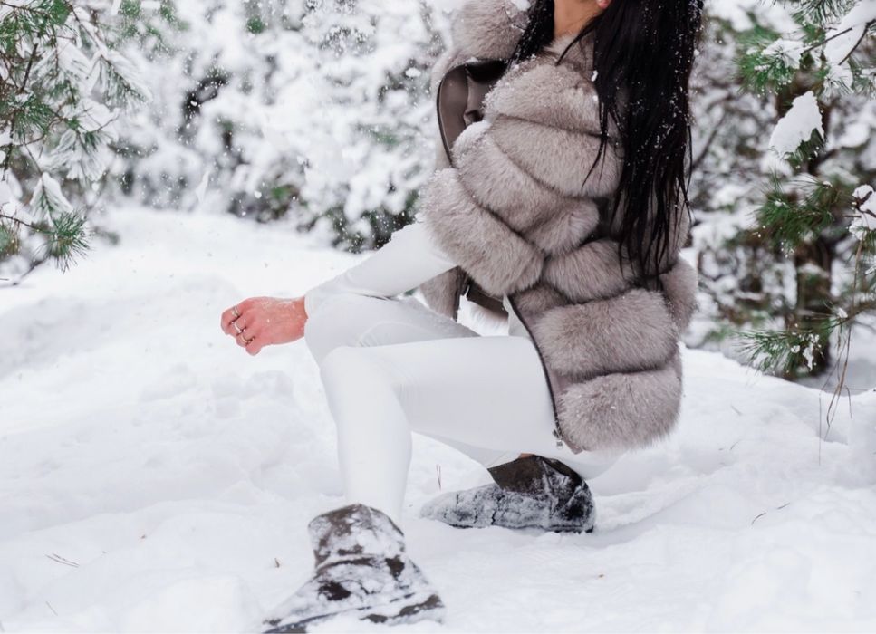 Полушубок из песца ,идеальное состояние